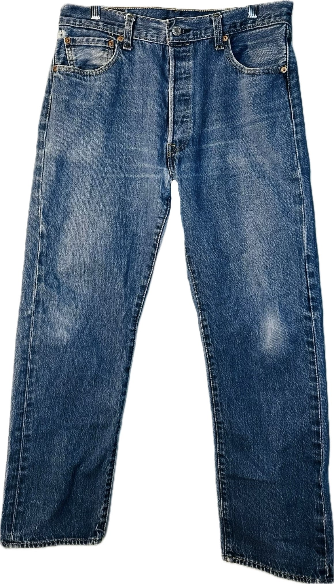 80’s Levi’s 501 Original Straight Leg Fit Button Fly Denim Jeans - Denim Dogz